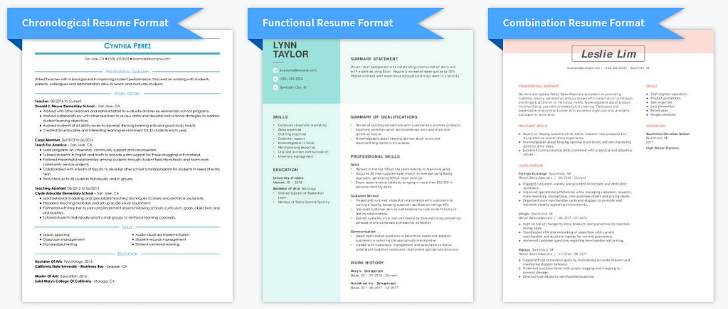 resume for remote jobs - sample formats