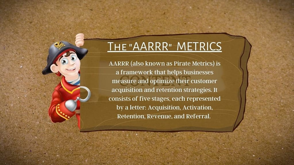 AARRR Metrics can help in building strong content marketing strategy