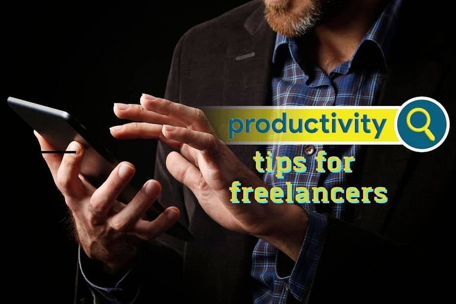 cover photo of blog titled "how to be productive as a freelancer "